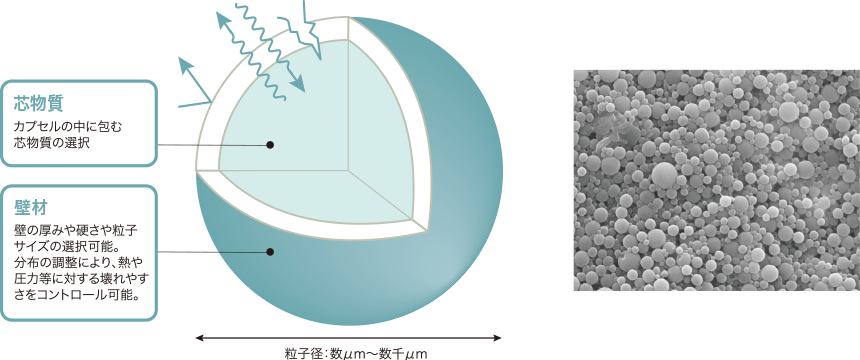 マイクロカプセルの構造